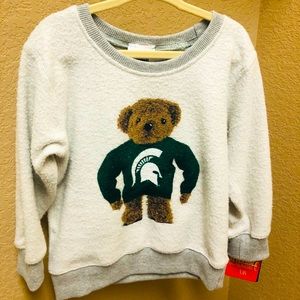Wes and Willy 2T Michigan State Bear Sweatshirt